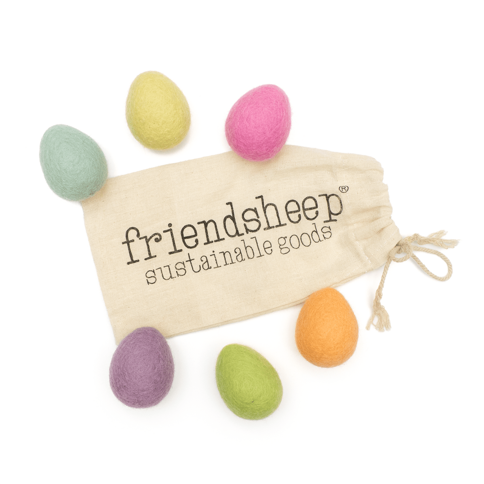 Friendsheep Fabric Freshener Confetti Spring Easter Eggs - Pastel - Set of 6 Eco Fresheners