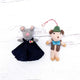 Friendsheep Hanging Animals Jerry and Myla Eco Ornaments - Set of 2