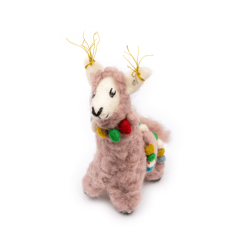 Lalla the Pink Llama Eco Ornament