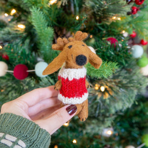 Friendsheep Max the Dachshund Dog Eco Ornament