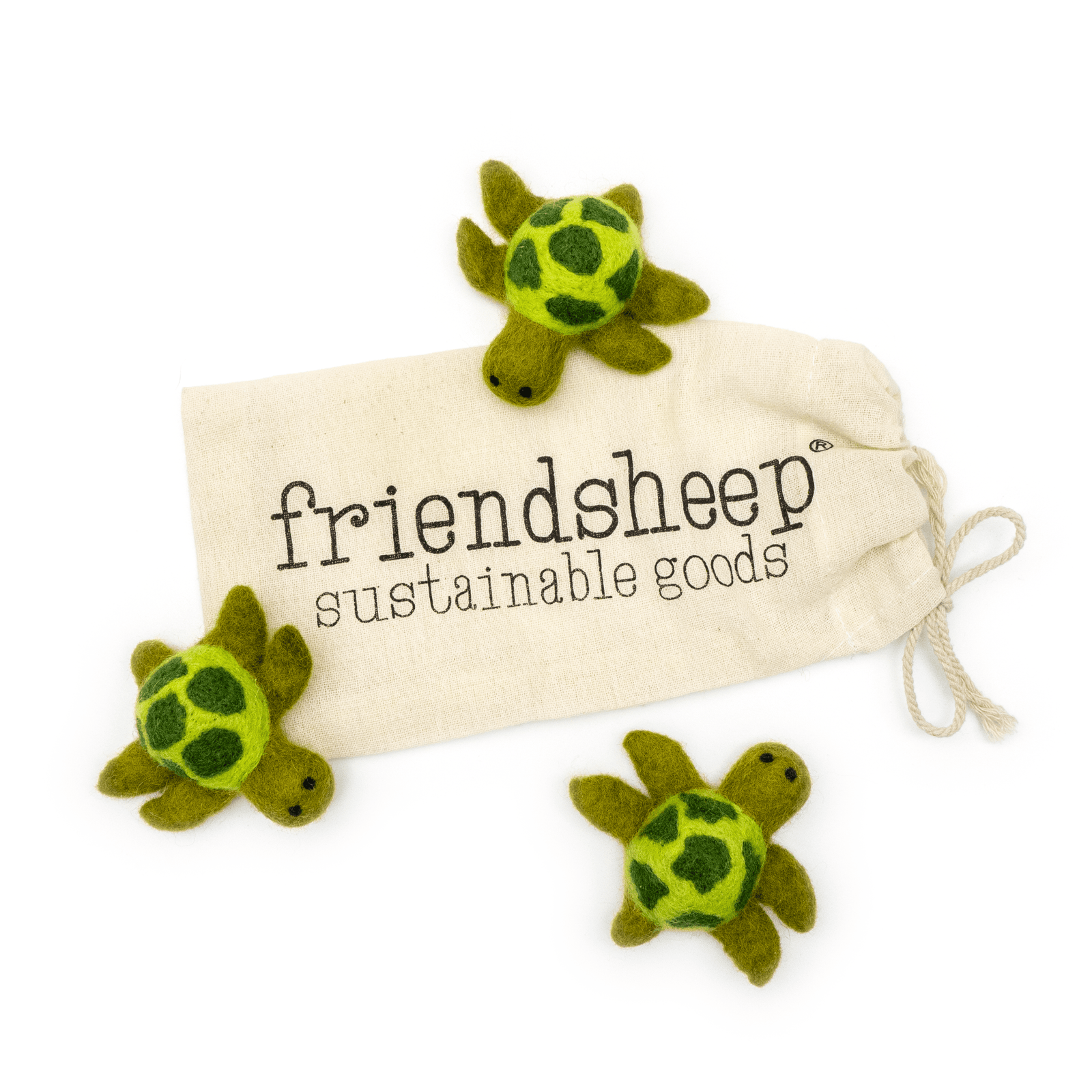 Friendsheep Pet Toys Shelly the Sea Turtle & Sisters - Set of 3
