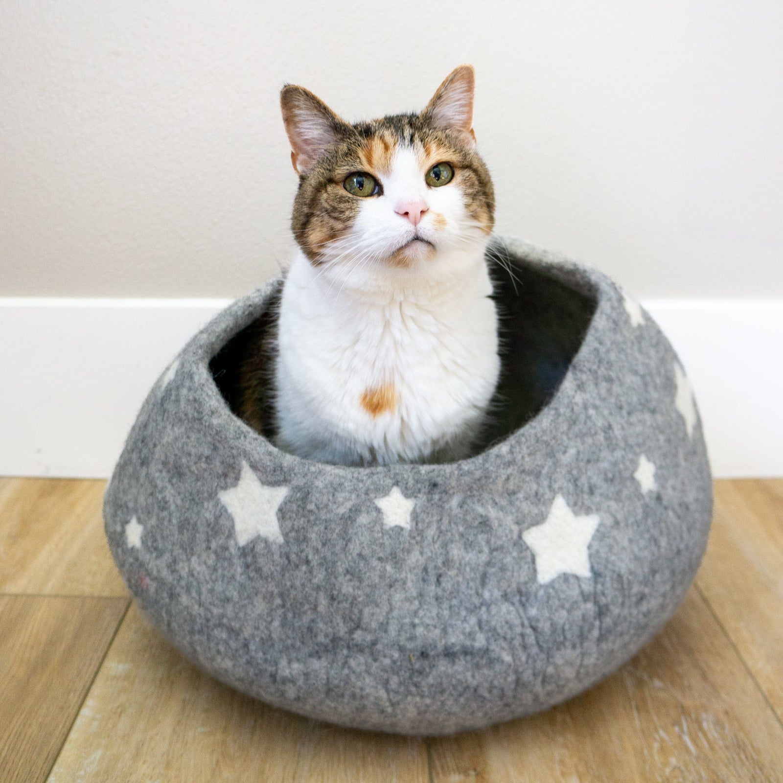 Friendsheep Pets Grey Midnight Stars Eco Kitty Cave