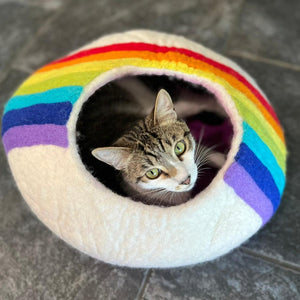 Friendsheep Pets Rainbow Eco Kitty Cave