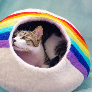 Friendsheep Pets Rainbow Eco Kitty Cave