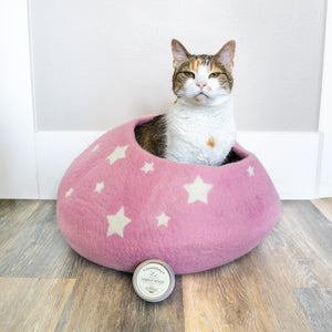 Friendsheep Pets Rose Pink Midnight Stars Eco Kitty Cave