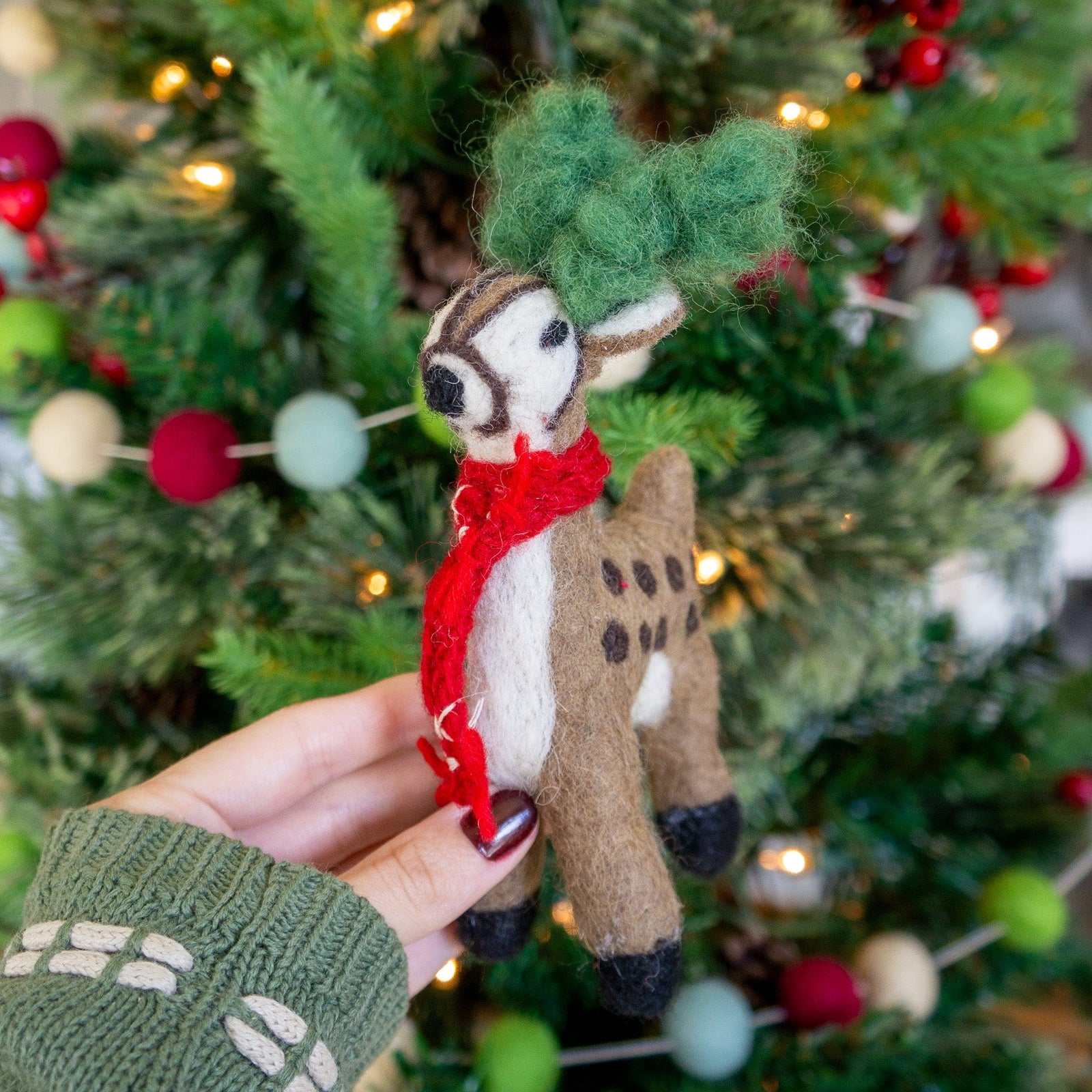Friendsheep Reed the Forest Reindeer Eco Ornament