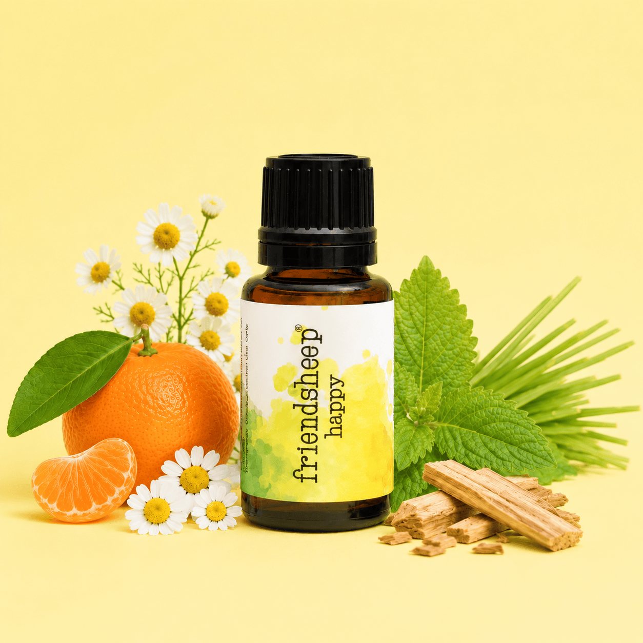Friendsheep Sustainable Wool Goods Essential Oil Happy Essential Oil Blend