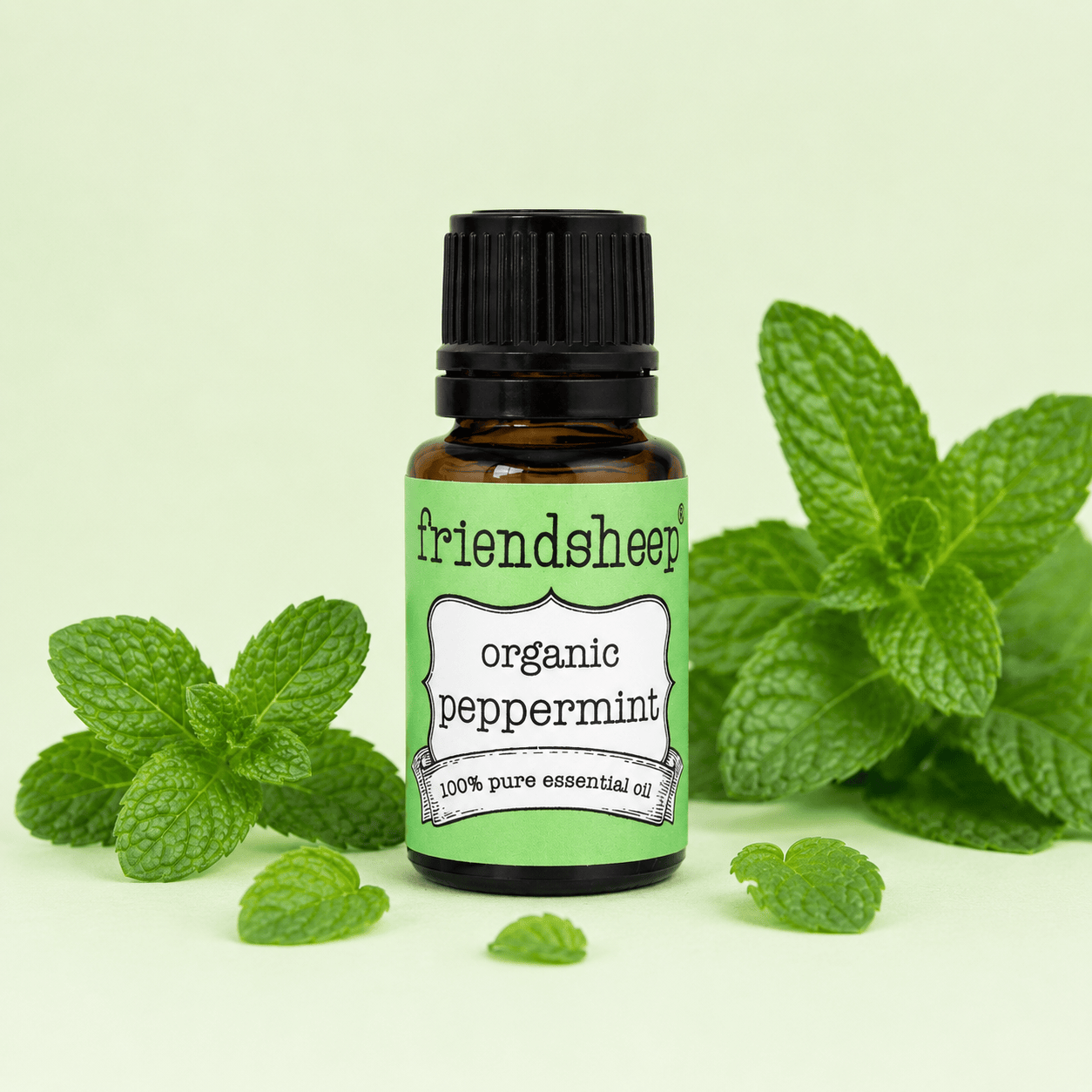 Friendsheep Sustainable Wool Goods Fabric Freshener Peppermint Organic Essential Oil