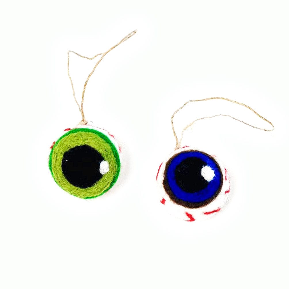 Friendsheep Sustainable Wool Goods Monster Green Spooky Eye Ball Eco Freshener