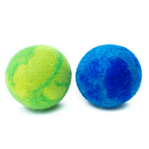 Friendsheep Sustainable Wool Goods Pet Toys Dog Toy Balls Set of 2 - OCEAN