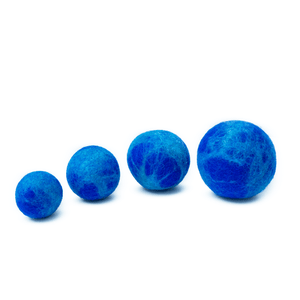 Friendsheep Sustainable Wool Goods Pet Toys Dog Toy Balls Set of 2 - OCEAN