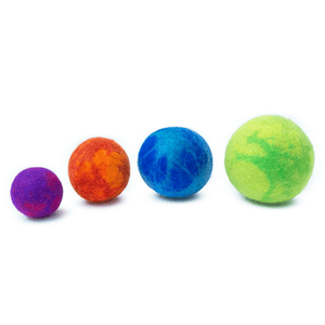 Friendsheep Sustainable Wool Goods Pet Toys Dog Toy Balls Set of 2 - ROCK