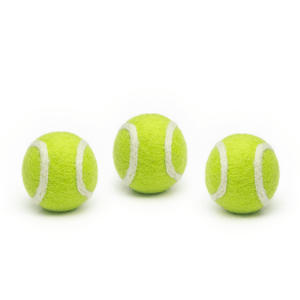 Friendsheep Sustainable Wool Goods Pet Toys Mini Tennis Wool Balls 1.5 in - Set of 3 - Classic Green