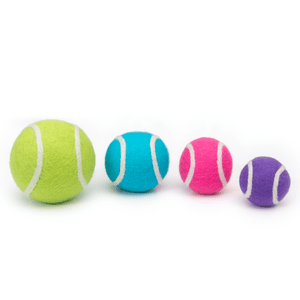 Friendsheep Sustainable Wool Goods Pet Toys Pink & Purple Tennis Wool Ball Toy