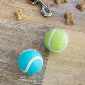 Friendsheep Sustainable Wool Goods Pet Toys Teal & Green Tennis Wool Balls Dog Toy