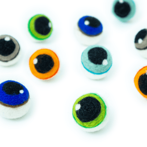 Friendsheep Sustainable Wool Goods Spooky Eye Ball Eco Toys - Set of 4