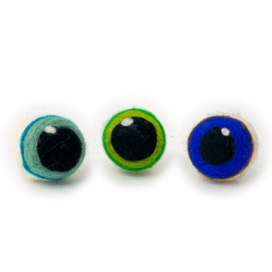 Friendsheep Sustainable Wool Goods Spooky Eye Ball Eco Toys - Set of 5