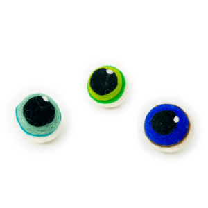 Friendsheep Sustainable Wool Goods Spooky Eye Ball Eco Toys - Set of 5