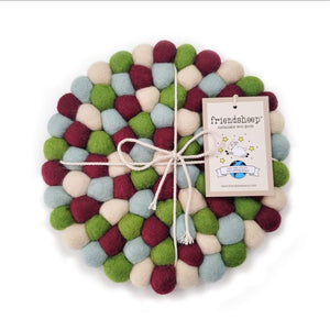 Friendsheep Coaster Eco Trivet Yuletide Eco Coasters