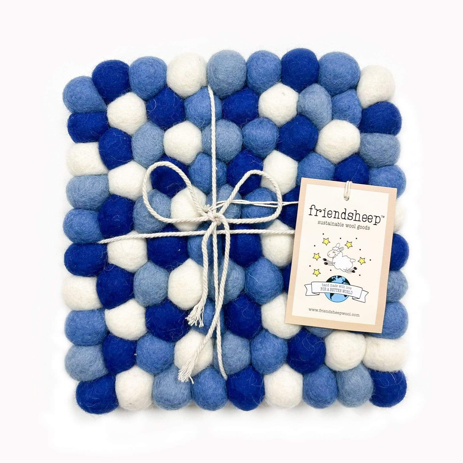 Friendsheep Coaster Square Eco Trivet Moonlight Eco Coasters