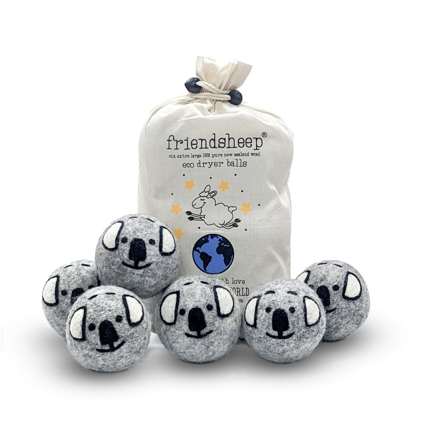 Friendsheep Wool Dryer Balls Purple Hue