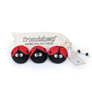 Friendsheep Eco Dryer Balls Ladybug Trio