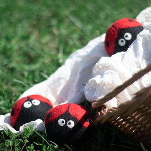 Friendsheep Eco Dryer Balls Ladybug Trio