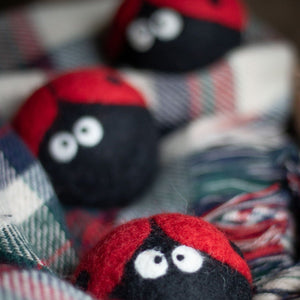 Friendsheep Eco Dryer Balls Ladybug Trio