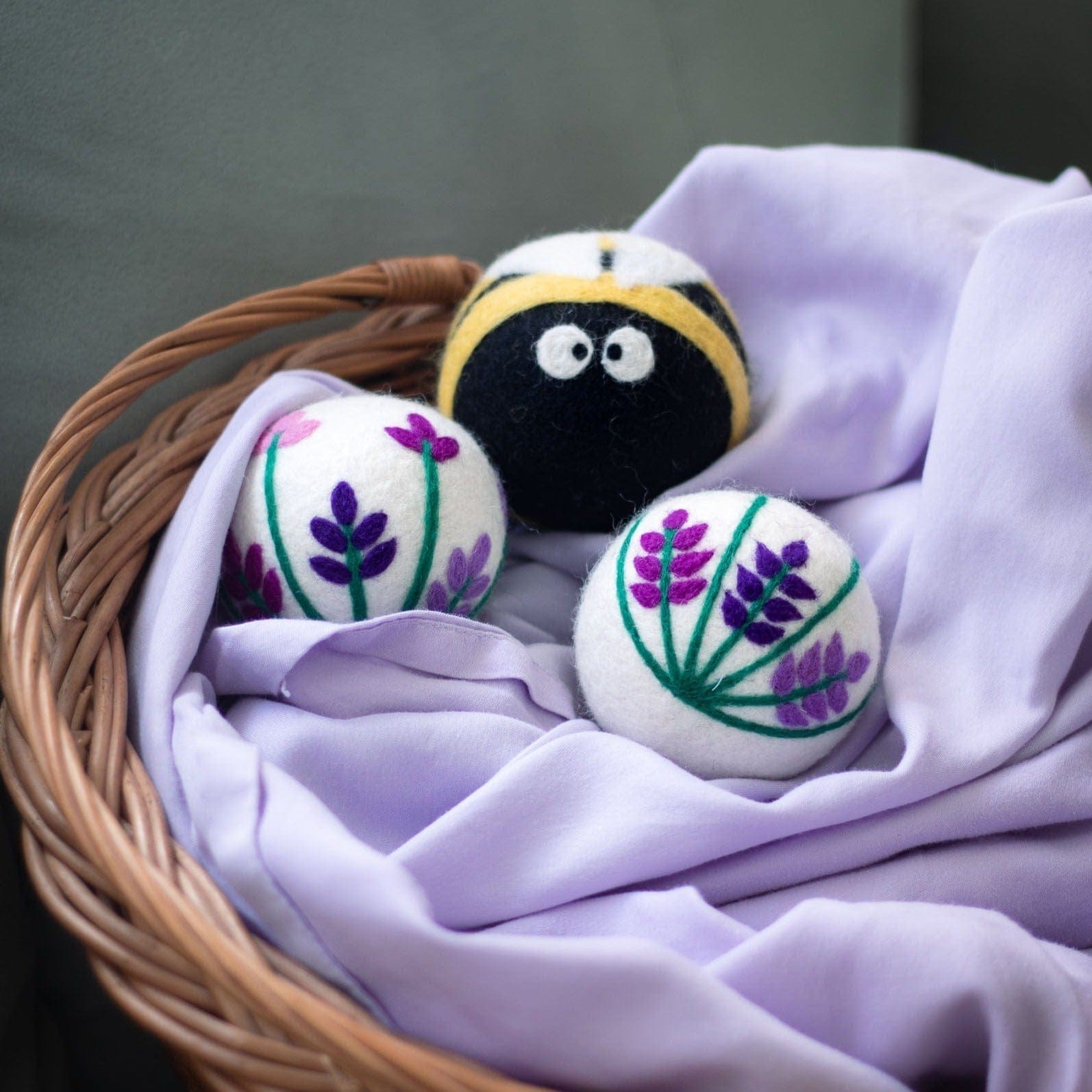 Friendsheep Eco Dryer Balls Butterfly Lavender Fields - Monarch