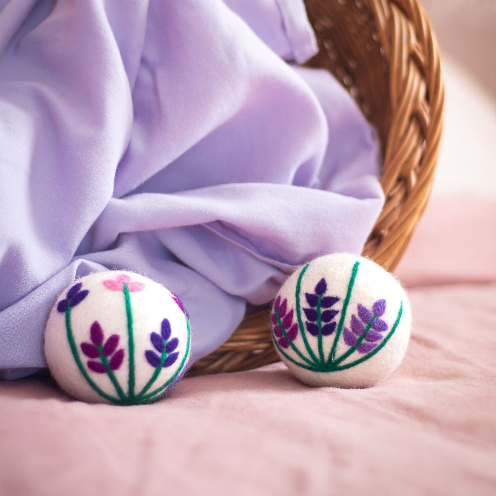 Friendsheep Eco Dryer Balls Butterfly Lavender Fields - Monarch