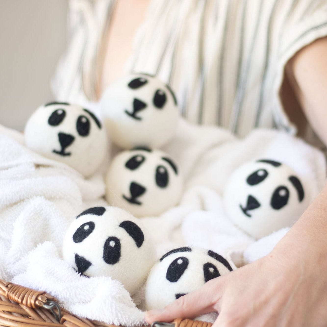 Friendsheep Organic Eco Wool Dryer Balls Panda