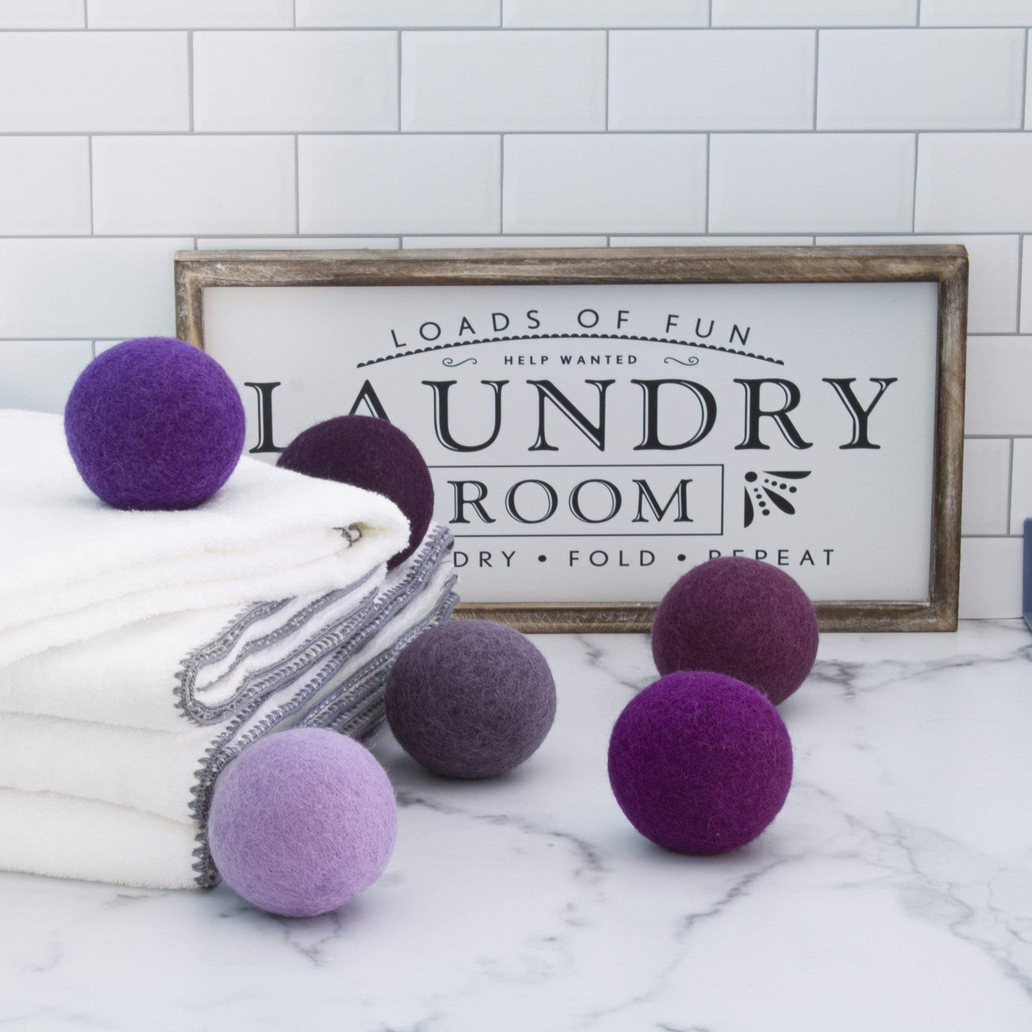 Friendsheep Wool Dryer Balls Purple Hue