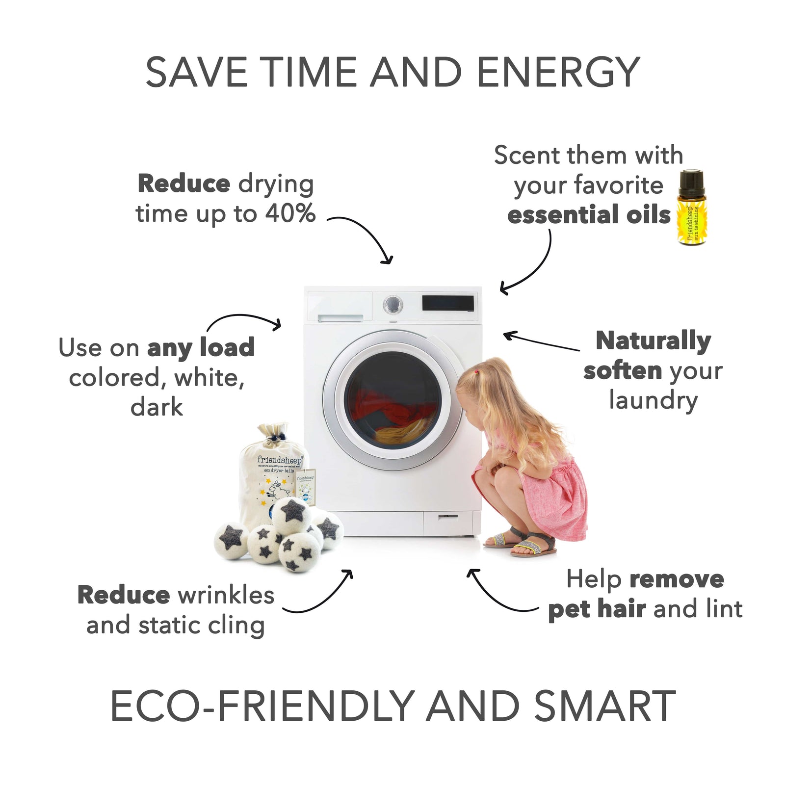 Friendsheep Eco Dryer Balls Stars Galore Eco Dryer Balls