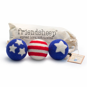 Friendsheep Eco Dryer Balls Stars & Stripes Eco Dryer Balls - Limited Edition