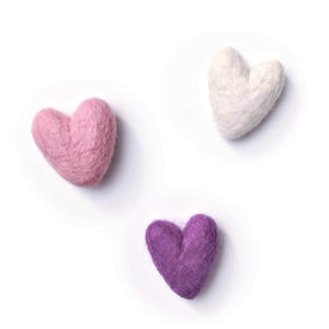 Friendsheep Fabric Freshener 1 PURPLE, 1 PINK, 1 WHITE Eco Fabric Fresheners - Purple Valentine's - Set of 3