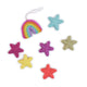 Friendsheep Fabric Freshener 6 stars and 1 rainbow with string Wonderful Life - Eco Fresheners