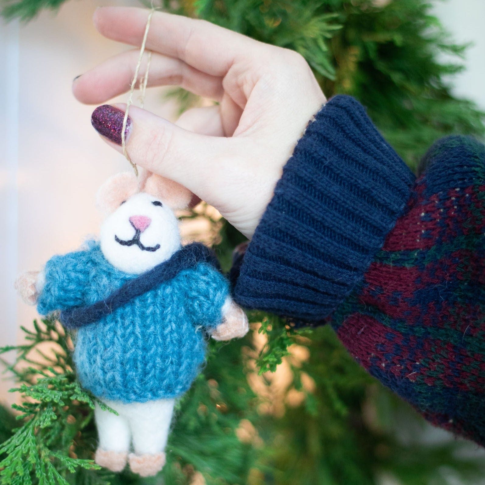 Friendsheep Hanging Animals Bruno and Milo - Set of 2