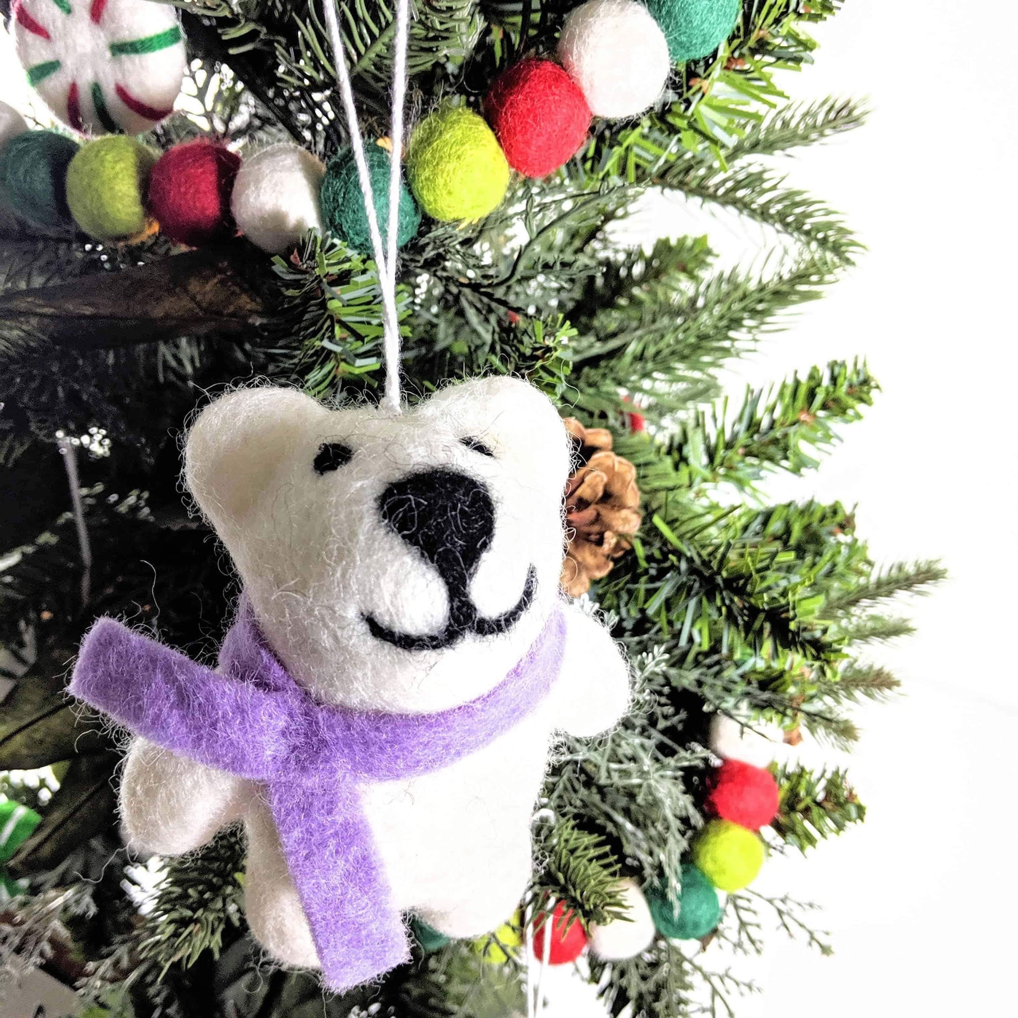 Tagltd Rustic Christmas Mama And Baby Bears With Sweater Ornament