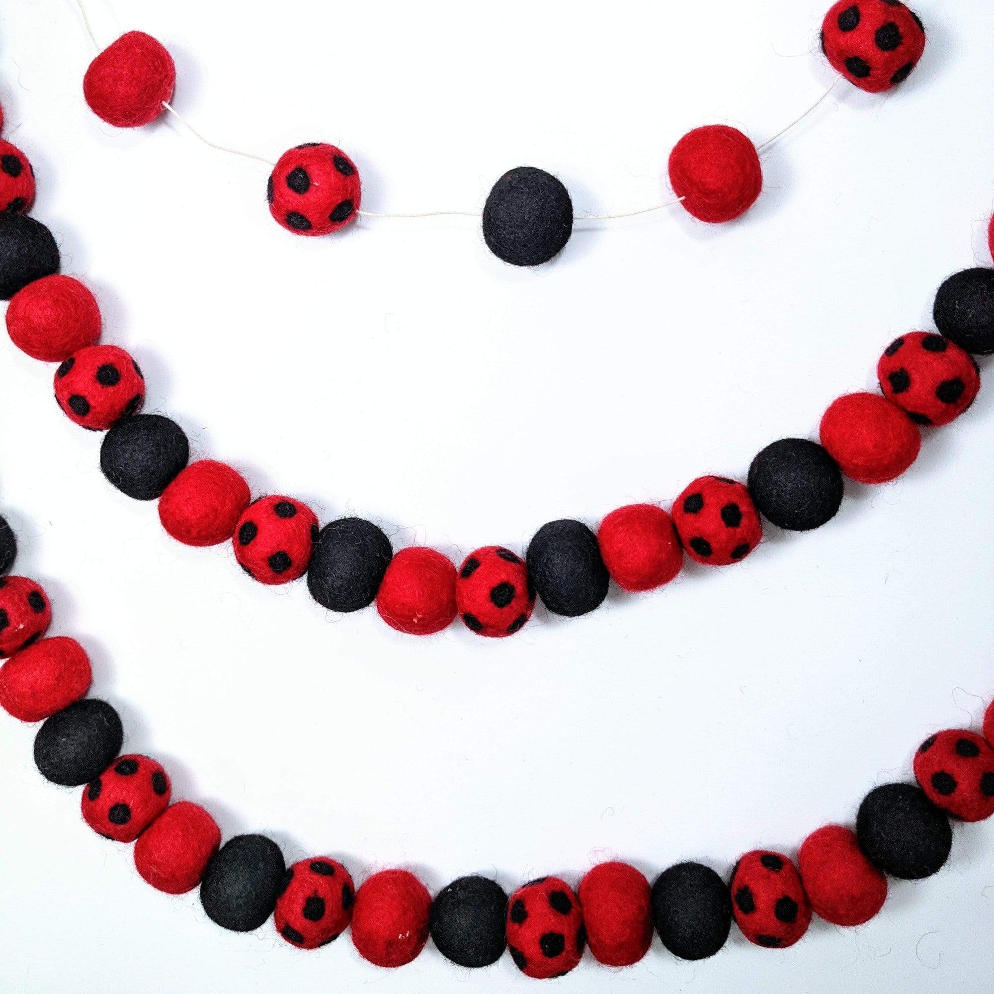 Friendsheep Large Ladybug Eco Garland