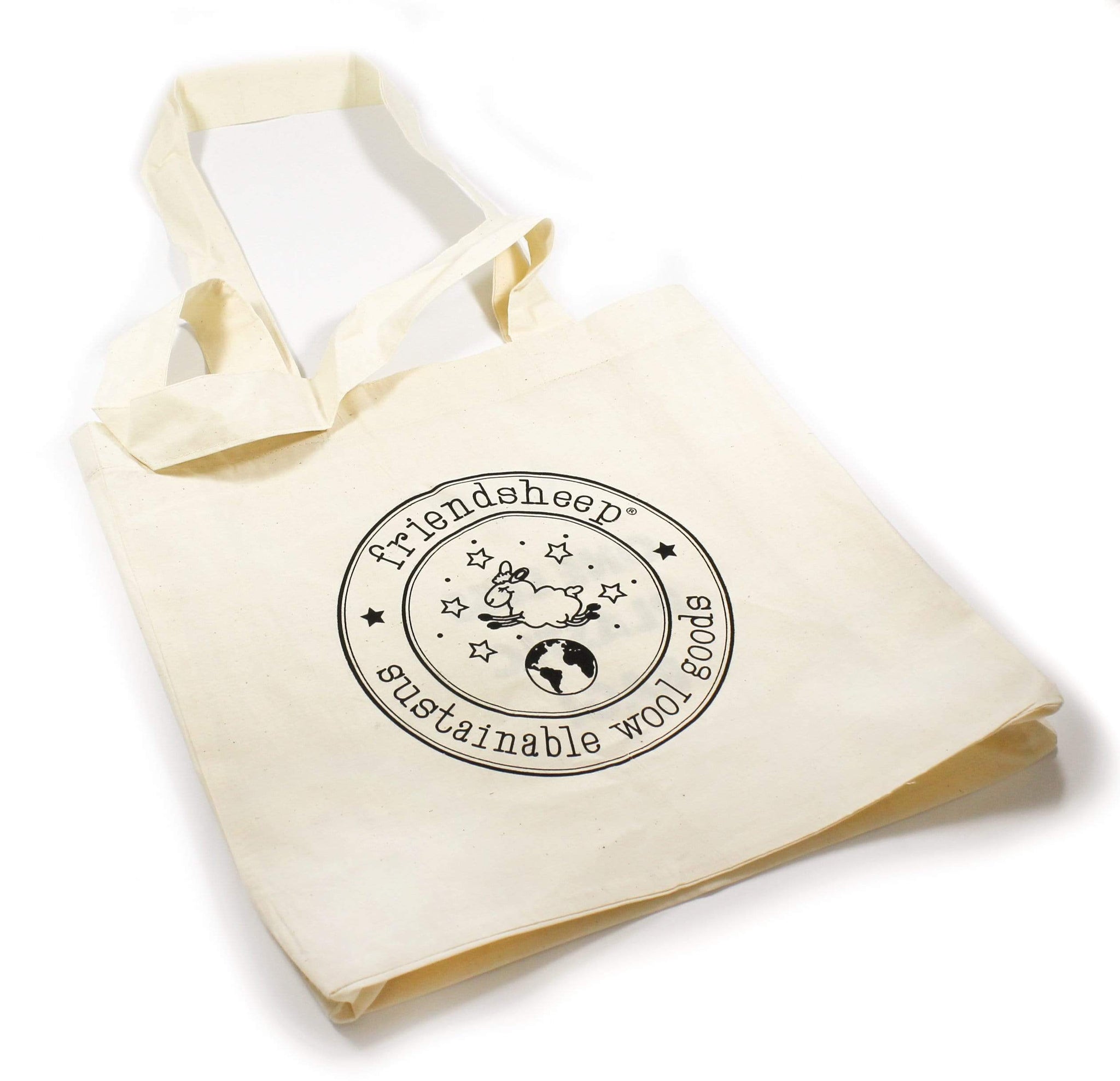 One Less Plastic Bag! - Organic Cotton Tote | Friendsheep Sustainable Wool Goods