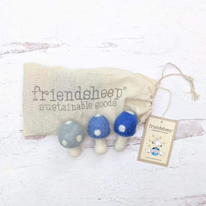 Friendsheep Pet Toys Frozen Mushrooms Eco Toys - Set of 3