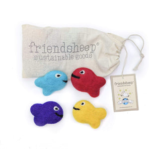 Friendsheep Pet Toys Pack of 4 Frank the Reef Fish Family - Set of 4