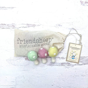 Friendsheep Pet Toys Spring Mushrooms Eco Toys - Set of 3