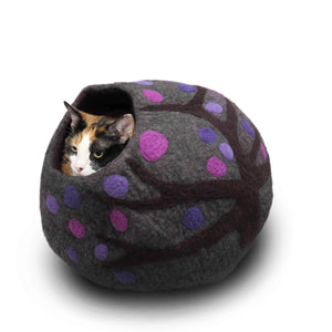 Friendsheep Pets Purple Rain Eco Kitty Cave "Purple Rain"