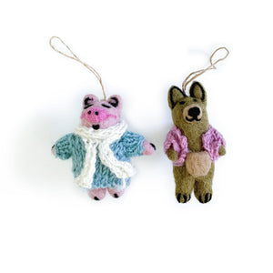 Friendsheep Piggy and Kangaroo - Set of 2