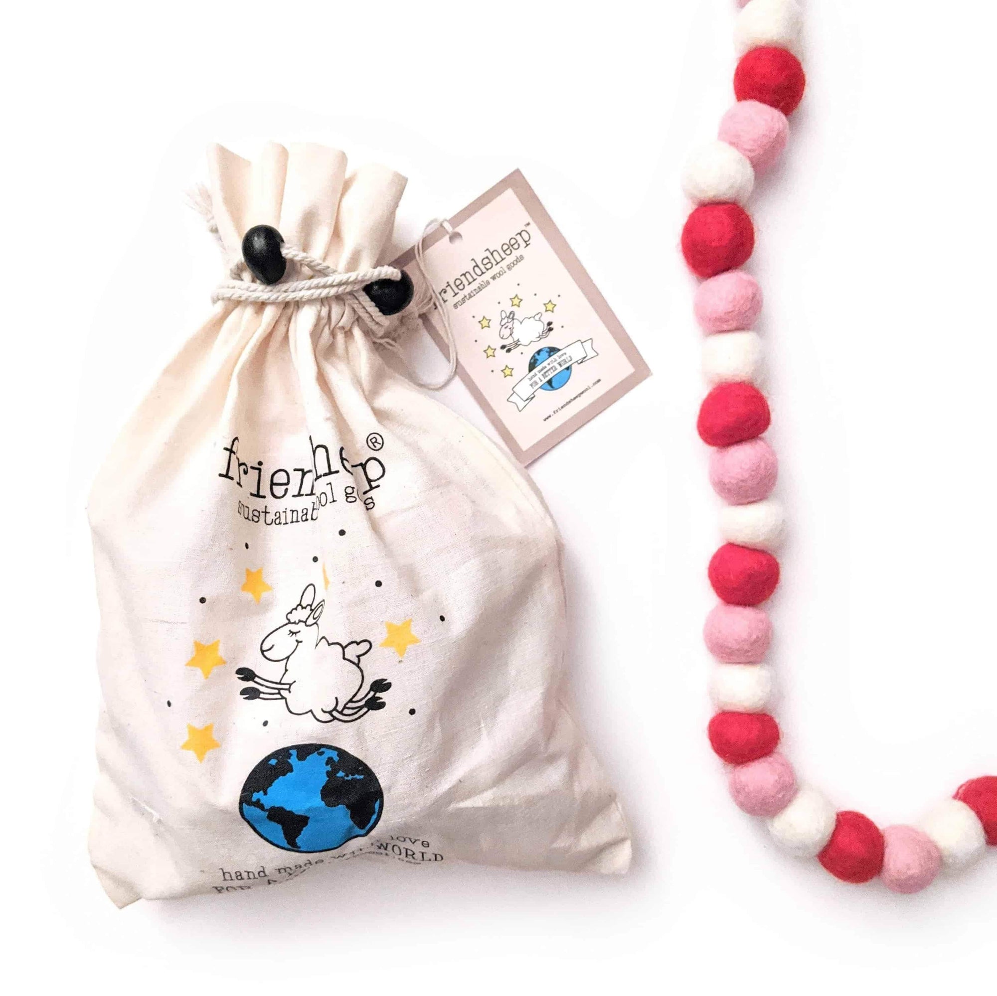 Friendsheep Red Valentine - Eco Garland