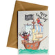 'appy birthday! (Pirate ship) - Greeting Card