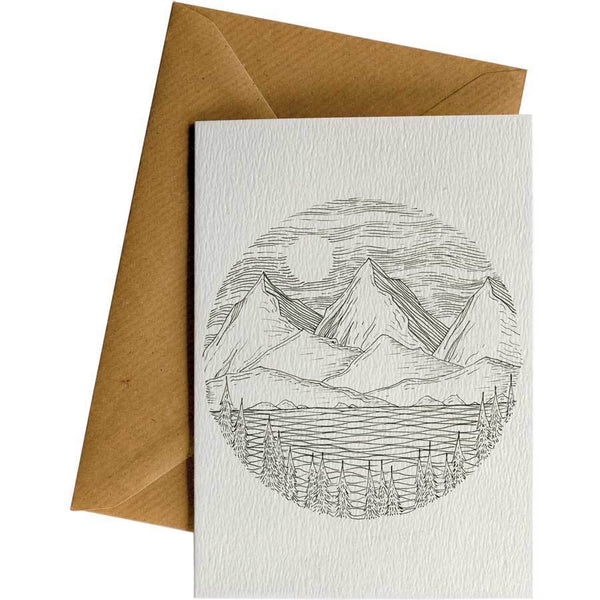 Circle Mountain Lake - Greeting Card - Friendsheep