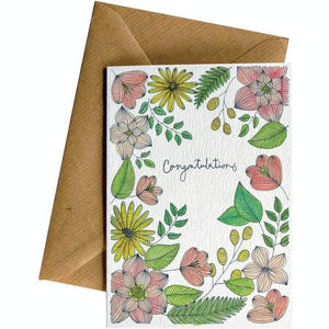 Friendsheep Sustainable Goods greeting_card Congratulations Flowers - Greeting Card