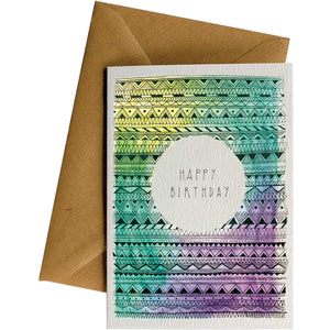 Friendsheep Sustainable Goods greeting_card Happy Birthday Circle - Greeting Card